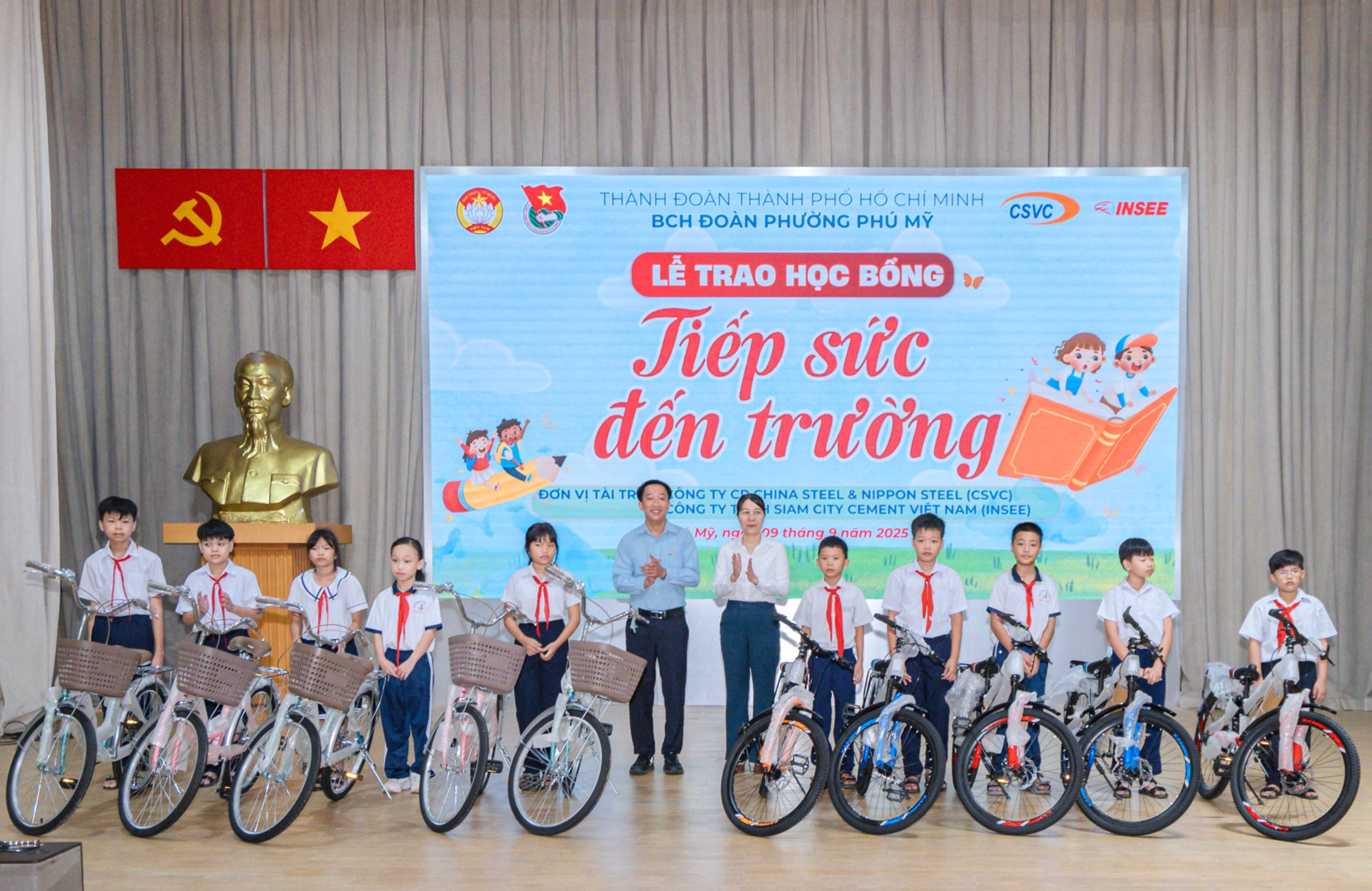 CSVC Donates 30 Bicycles to Underprivileged Students
